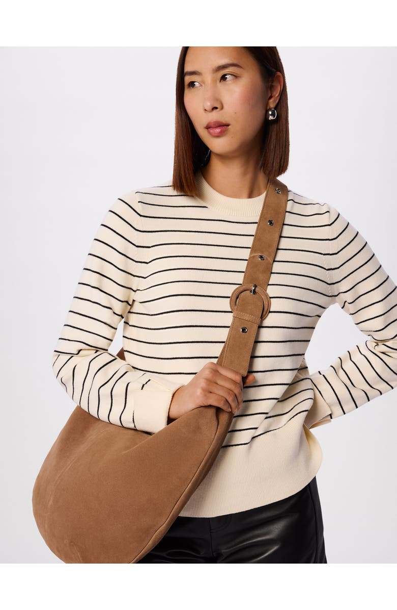 Whistles Classic Stripe Cotton Knit Jumper, Main, color, Ivor/Multi