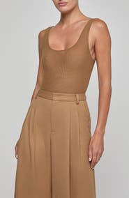 L'AGENCE Kalea Scoop Neck Tank Bodysuit