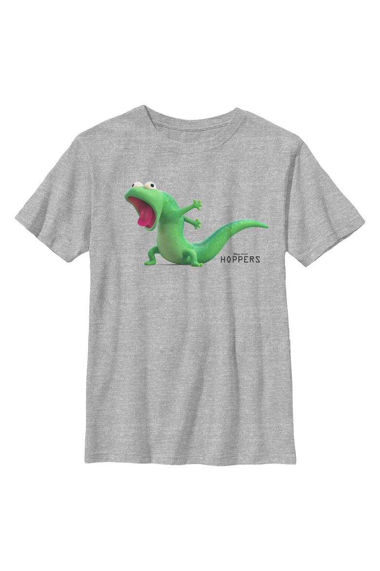 Boy's Hoppers Tom Lizard Excitement Pose  Graphic T-Shirt, Main, color, Sport Grey