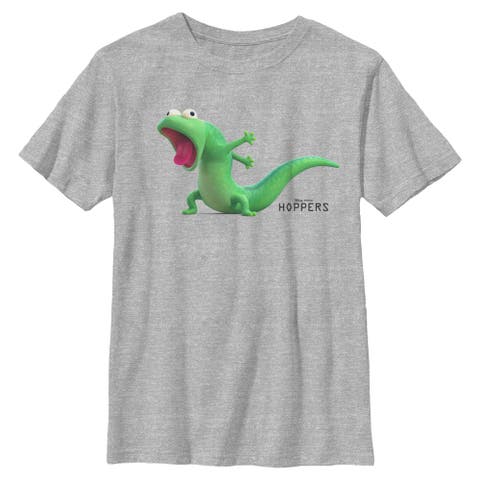 Boy's Hoppers Tom Lizard Excitement Pose  Graphic T-Shirt