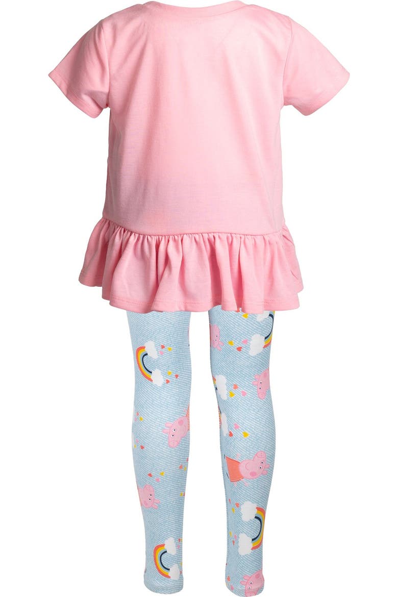 2-Piece T-Shirt and Leggings Set, Alternate, color, Pink Denim