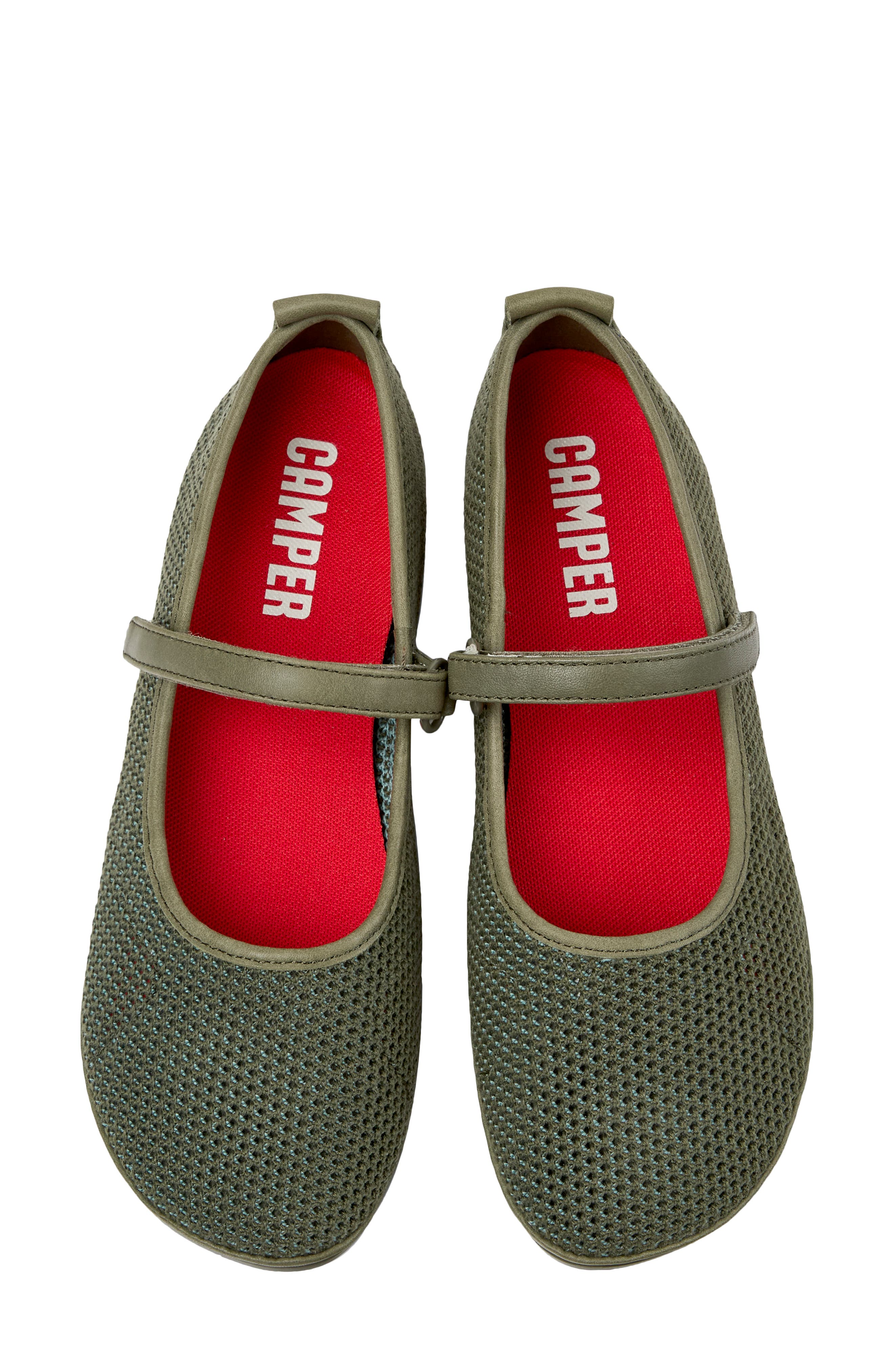 Camper Right Nina Flat, Alternate, color, Medium Green