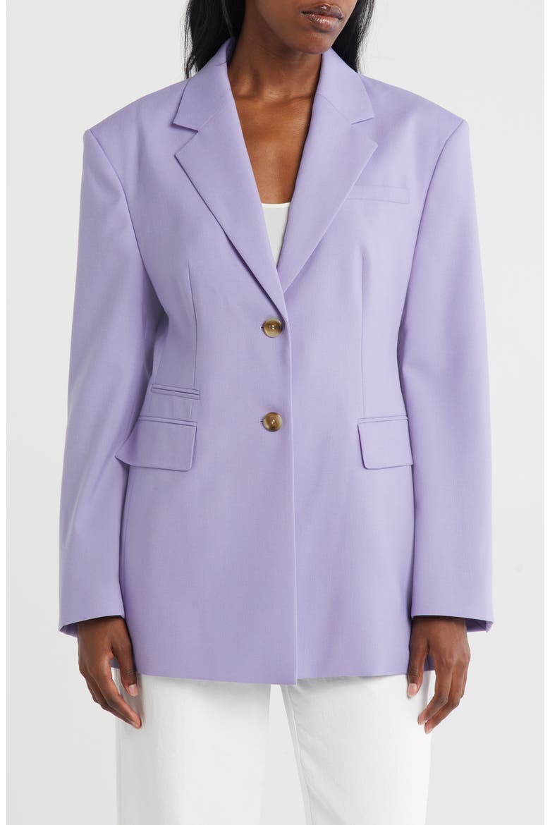 Two Button Front Blazer, Main, color, MEDIUM PURPLE
