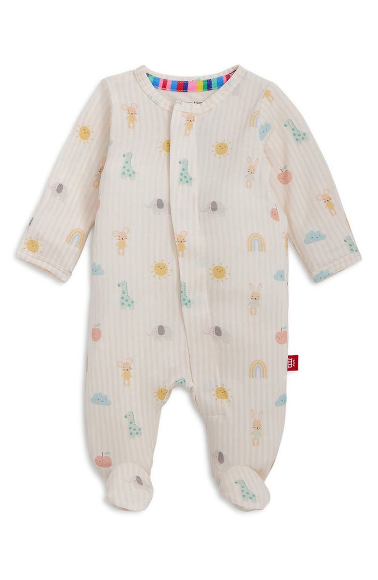 Magnetic Me Lullaby Sky Magnetic Convertible Footie, Main, color, White