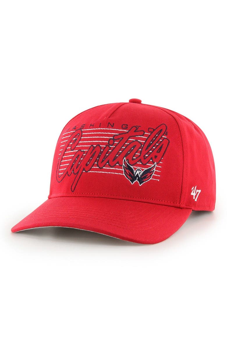 Men's '47 Red Washington Capitals Marquee Hitch Snapback Hat, Main, color, Red