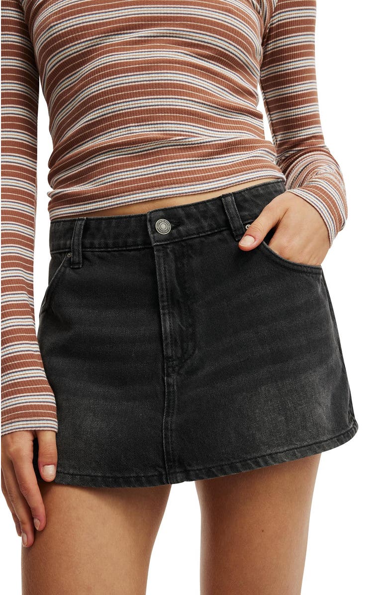 Cotton On Women's Mini Denim Skort, Alternate, color, 