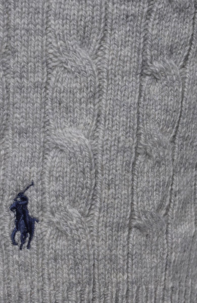 Polo Ralph Lauren Wool & Cashmere Cable Knit Hood, Alternate, color,