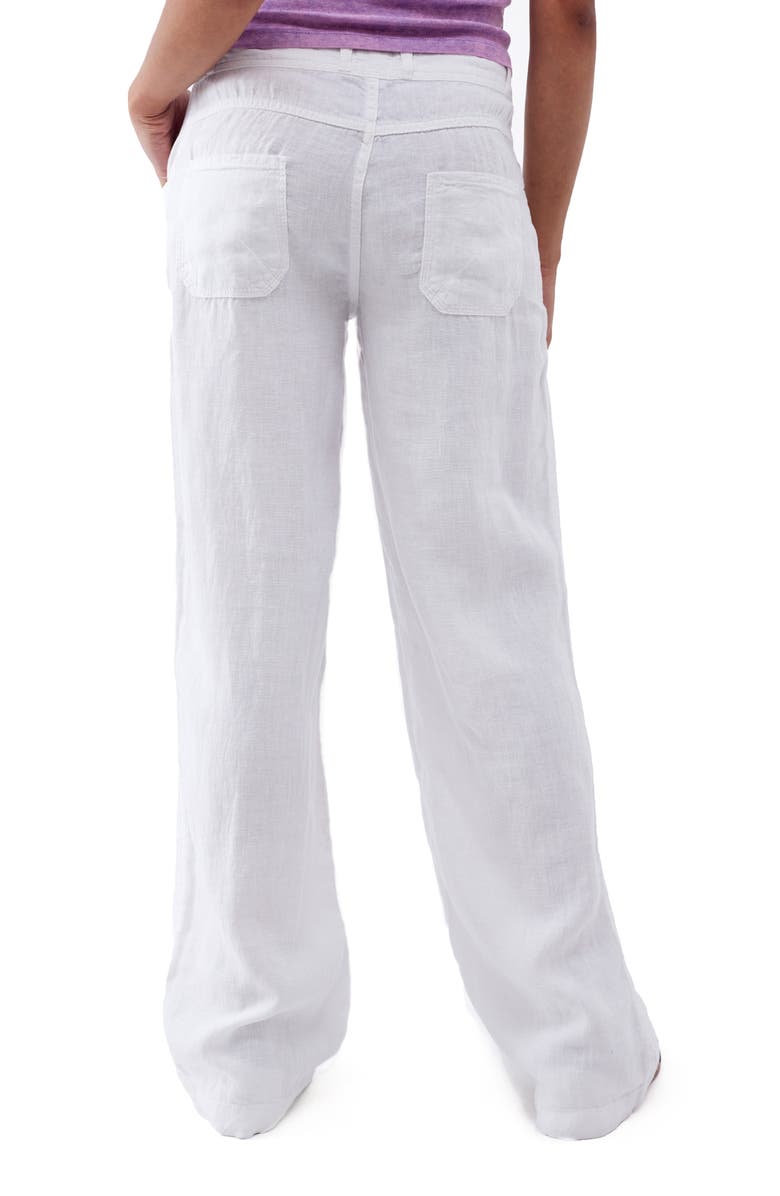BDG Urban Outfitters Straight Leg Linen Pants, Alternate, color, 
