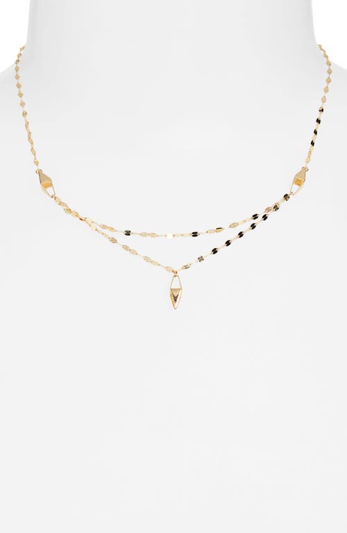LANA LANA DOUBLE STRAND KITE PENDANT NECKLACE