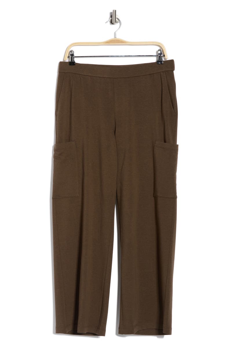 Eileen Fisher Wide Leg Cargo Pants, Alternate, color, Wren