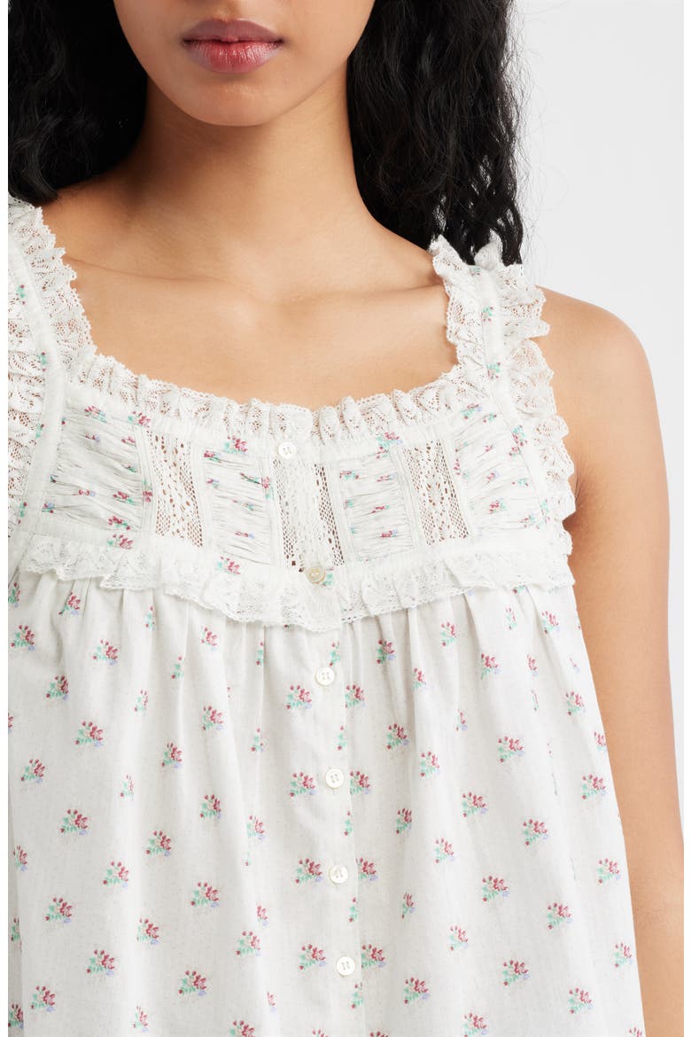 Fidella Floral Organic Cotton Top, Alternate, color, PETIT POSY CALICO