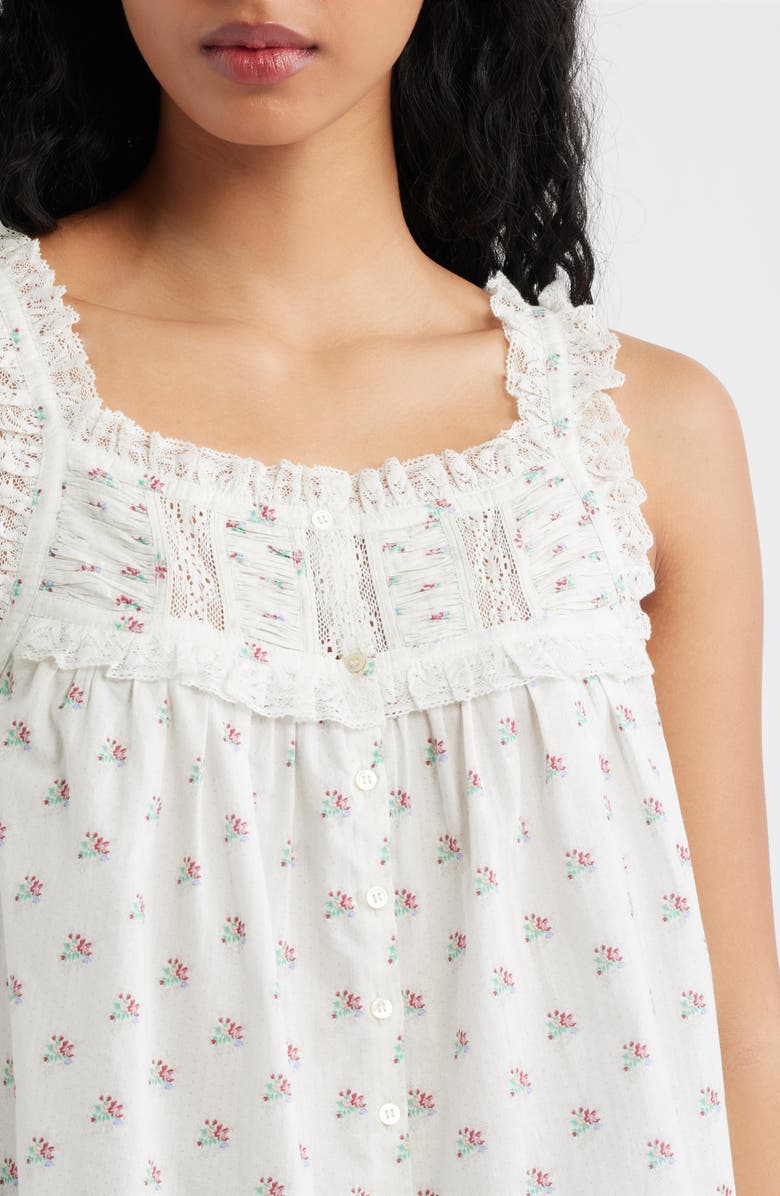 DÔEN Fidella Floral Organic Cotton Top, Alternate, color, Petit Posy Calico