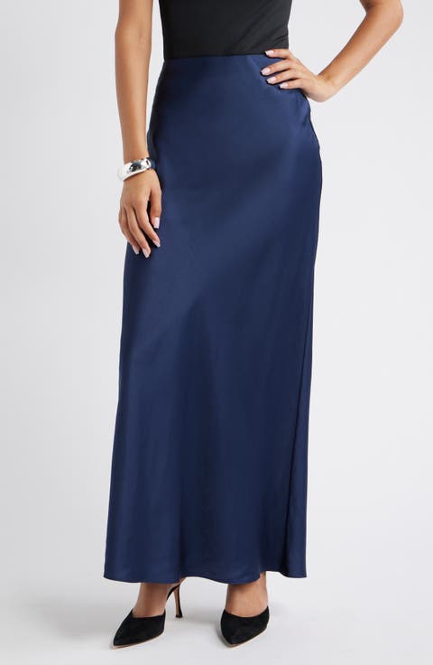 Satin Maxi Skirt
