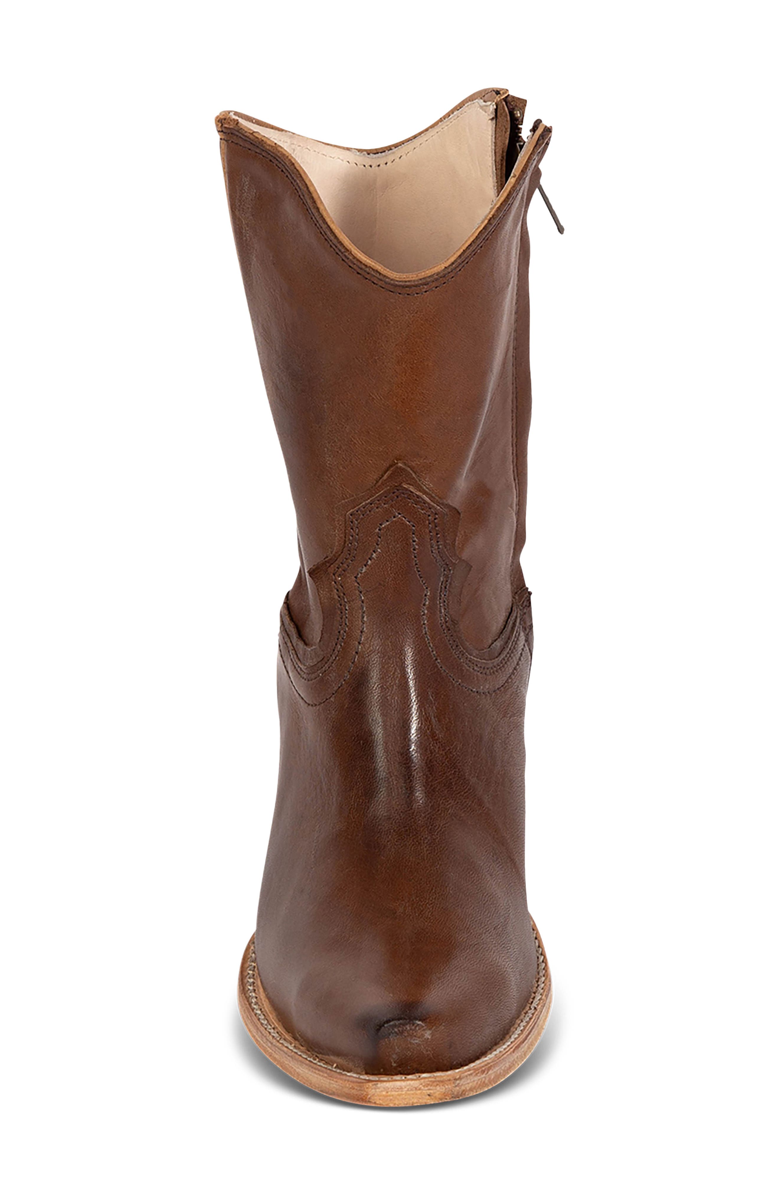 Firebird Leather Bootie, Alternate, color, BROWN