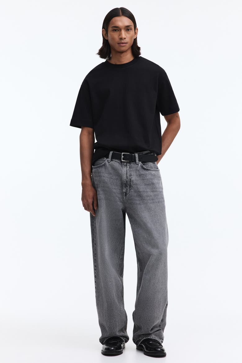Loose Fit Interlock T-shirt, Alternate, color, Black