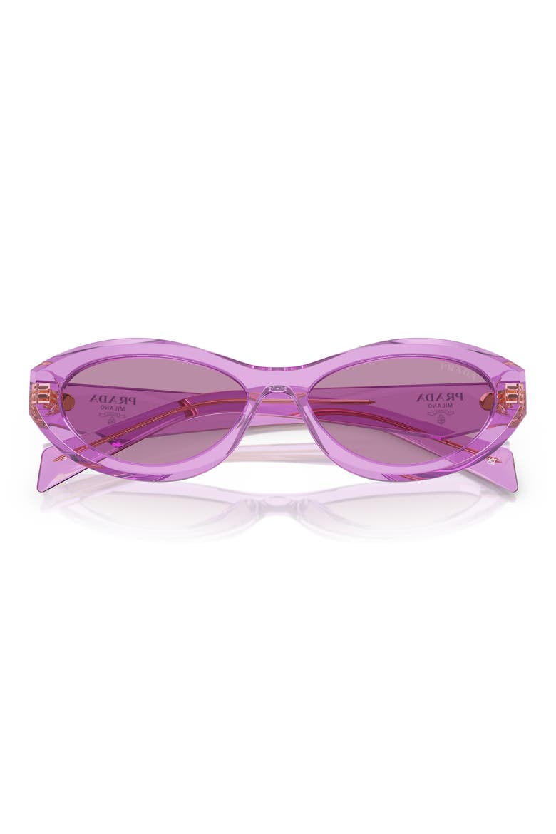55mm Irregular Sunglasses, Alternate, color, VIOLET