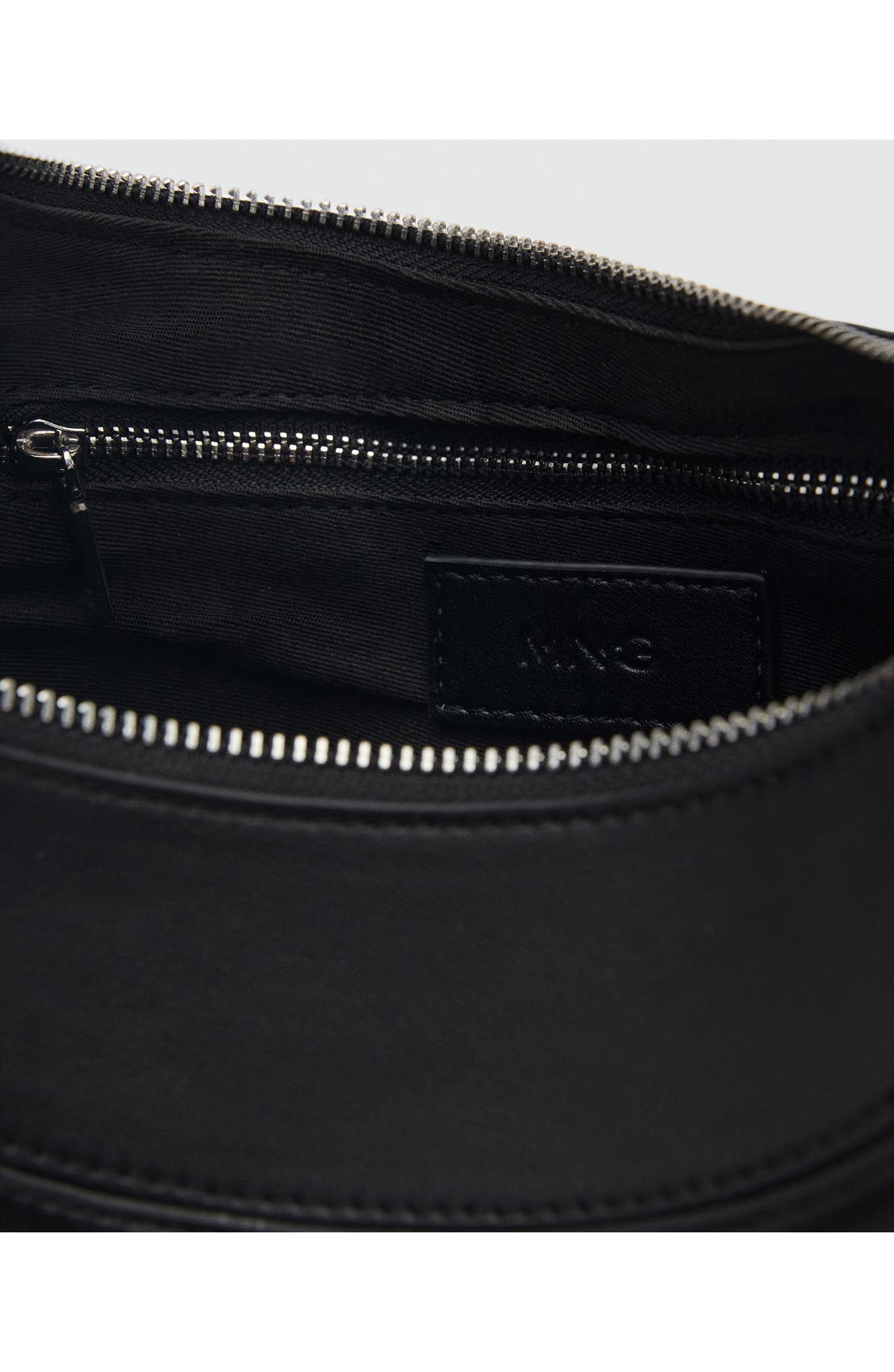 MANGO Oval Faux Leather Shoulder Bag, Alternate, color, 