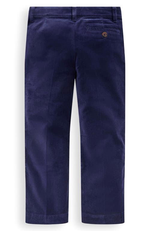 Boden Smart Tailored Pants Navy Velvet In Blue