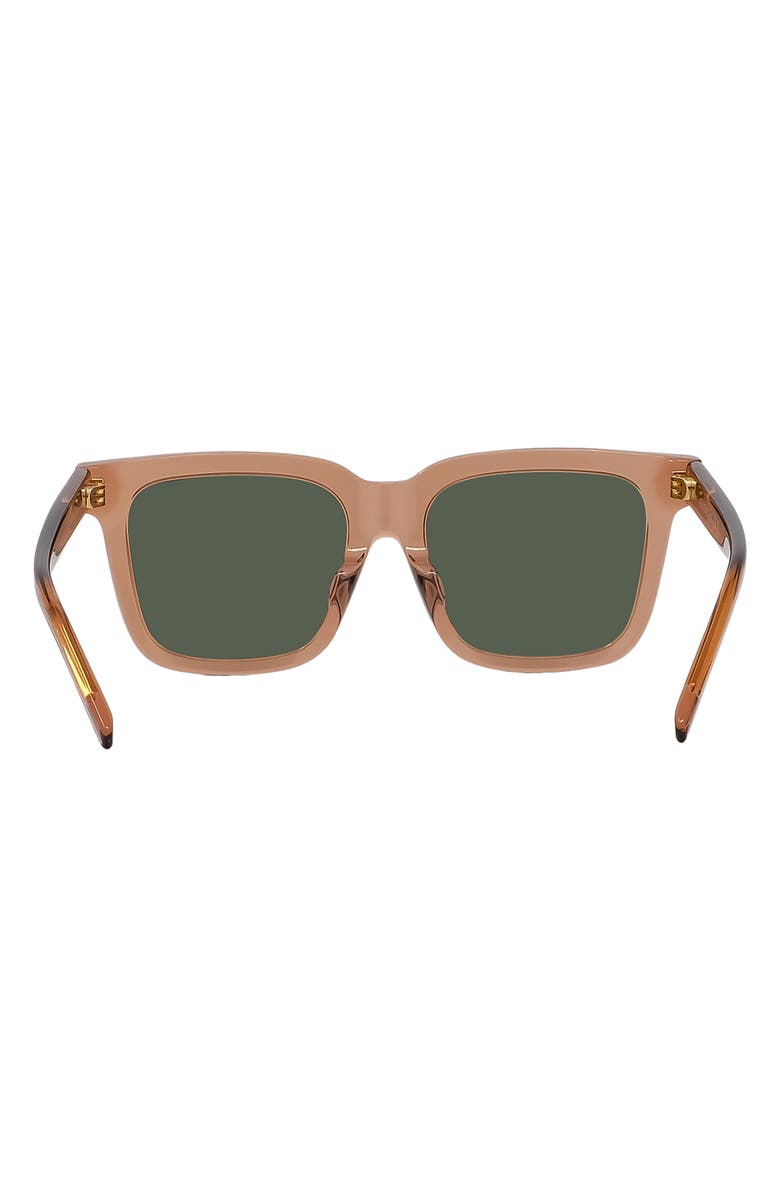 Givenchy GV Day 53mm Rectangular Sunglasses, Alternate, color, Shiny Orange / Green