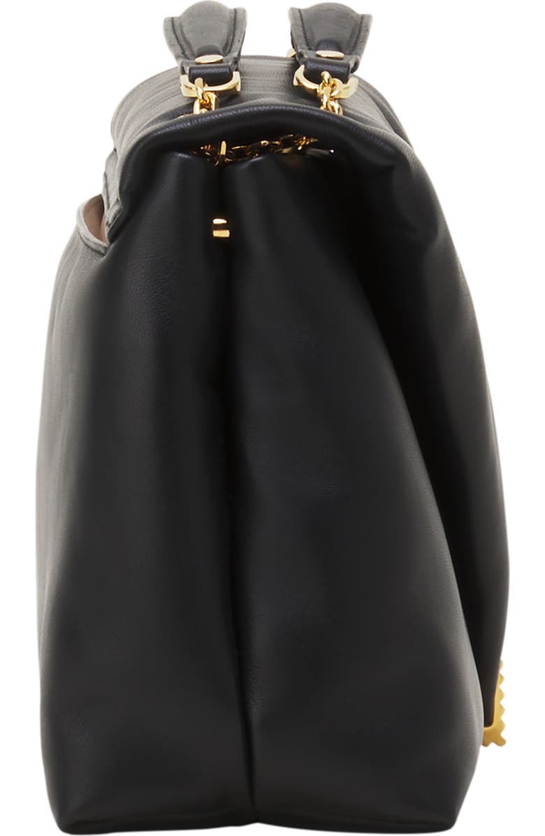 Lanvin Concerto Arpège Soft Leather Bag, Alternate, color, Black
