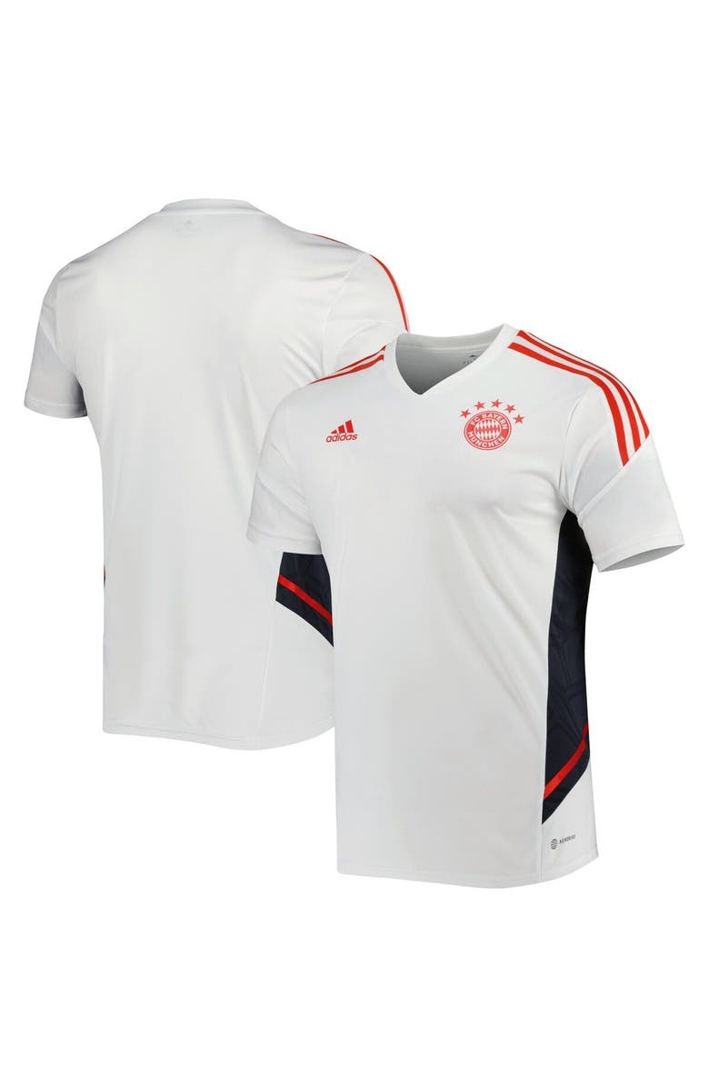 adidas Men's adidas White Bayern Munich Practice Training Jersey, Main, color,