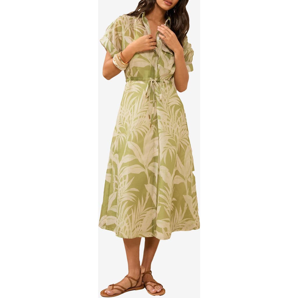 Lipsy Palm Print Short Dress