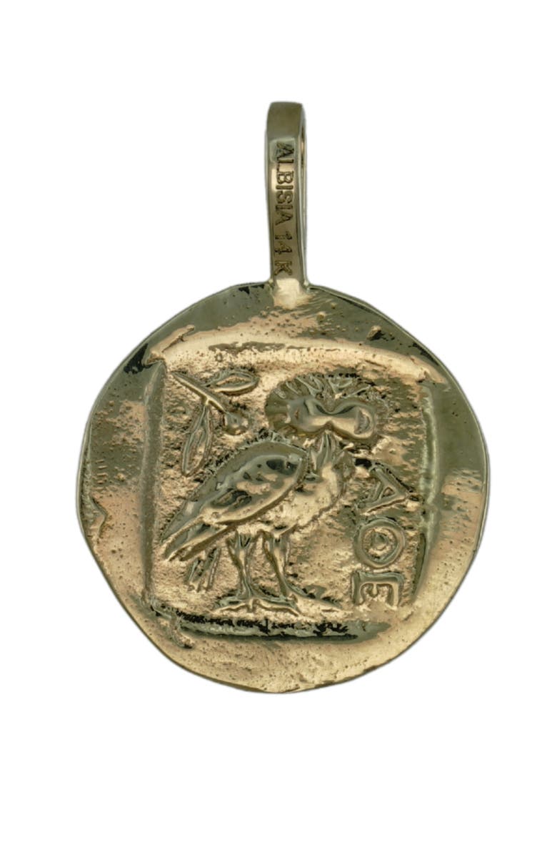 ALBISIA Athena Coin Pendant, Alternate, color,