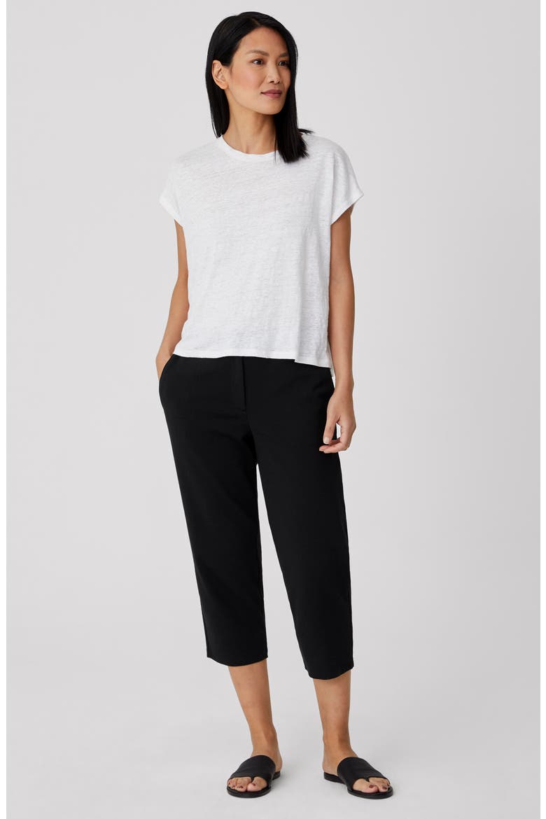 Tapered Crop Pants, Alternate, color, BLACK