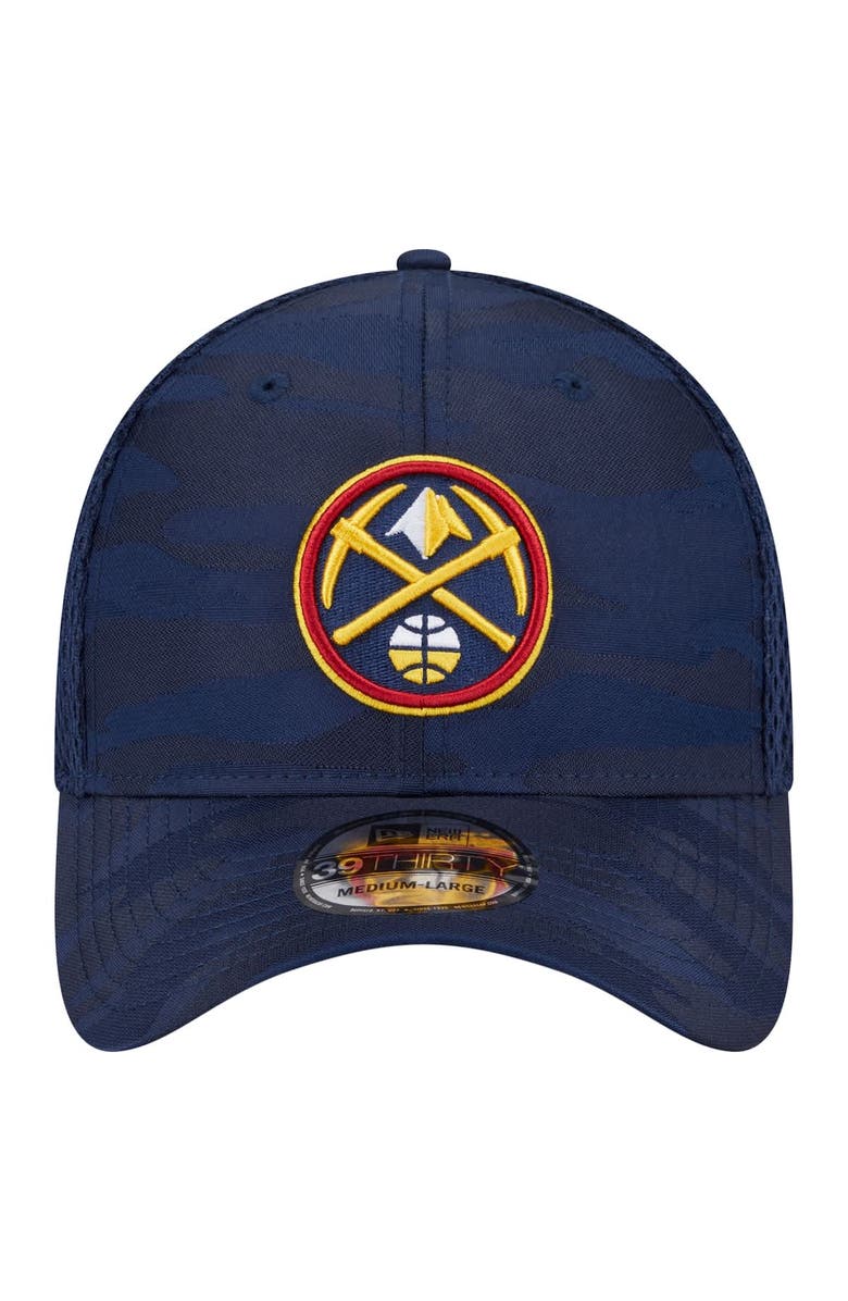 New Era Men's New Era Navy Denver Nuggets Subtle Camo 39THIRTY Flex Hat, Alternate, color, Navy