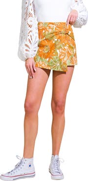 FLYING TOMATO Faux Wrap Skort