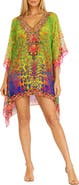 RANEES Animal Print Poncho