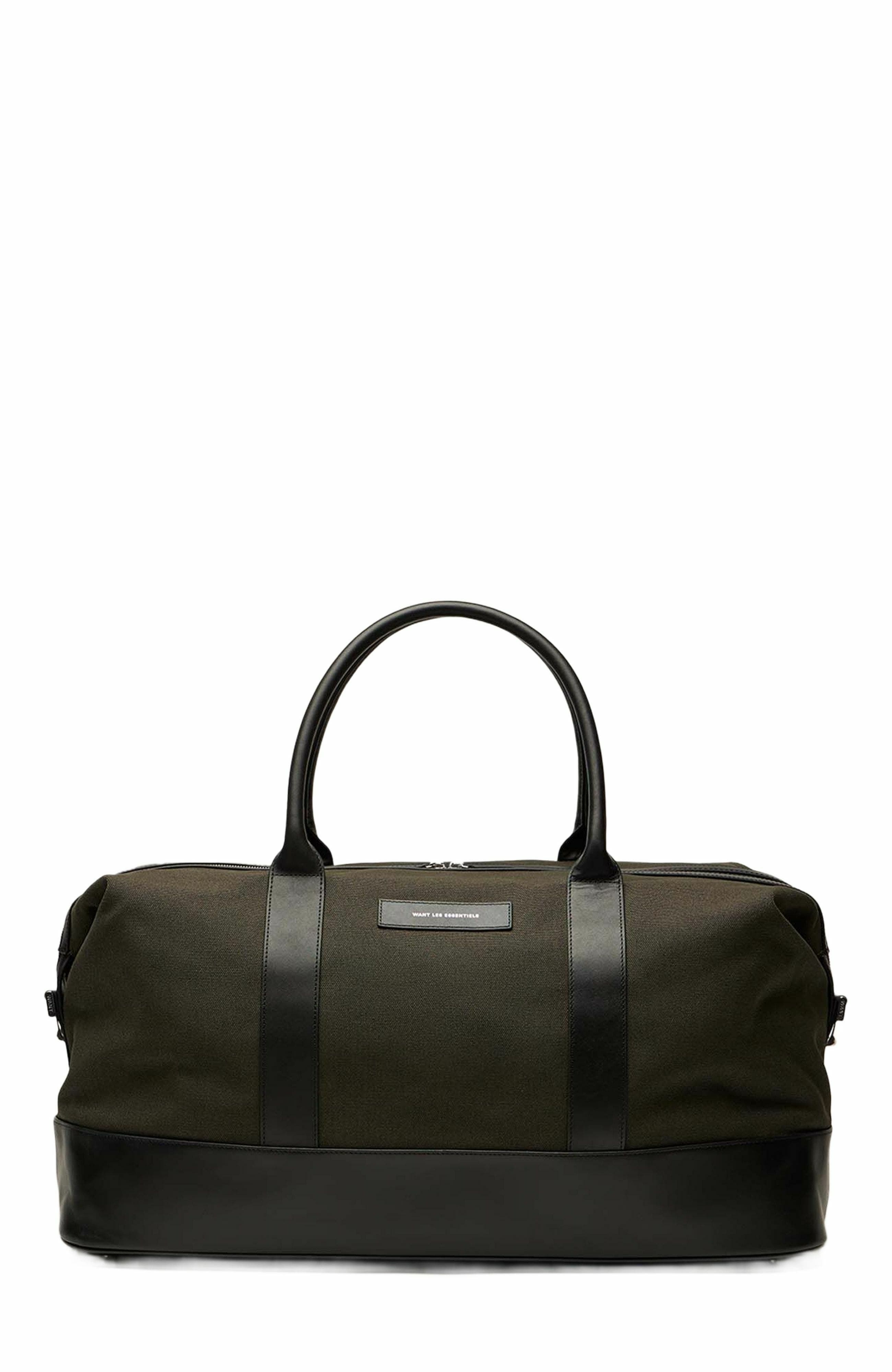 Want Les Essentiels Kelowna Organic Cotton Canvas Weekender Bag, Main, color, Green