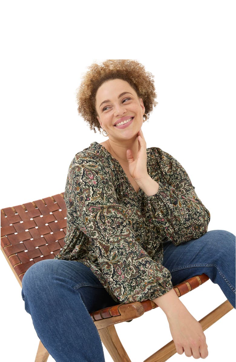 FatFace Women's Plus Size Faye Wild Paisley Tunic, Alternate, color,