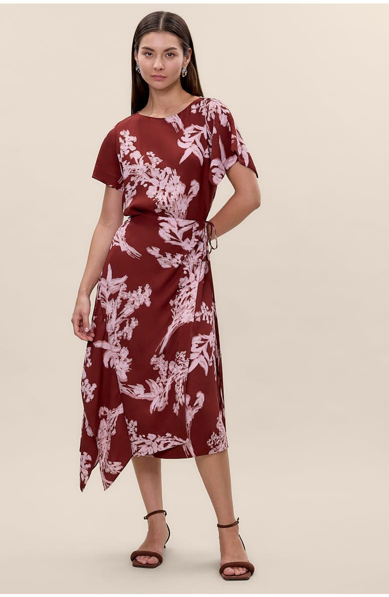 Rebecca Taylor Ciara Wrap Dress, Main, color, Aberdeen Combo