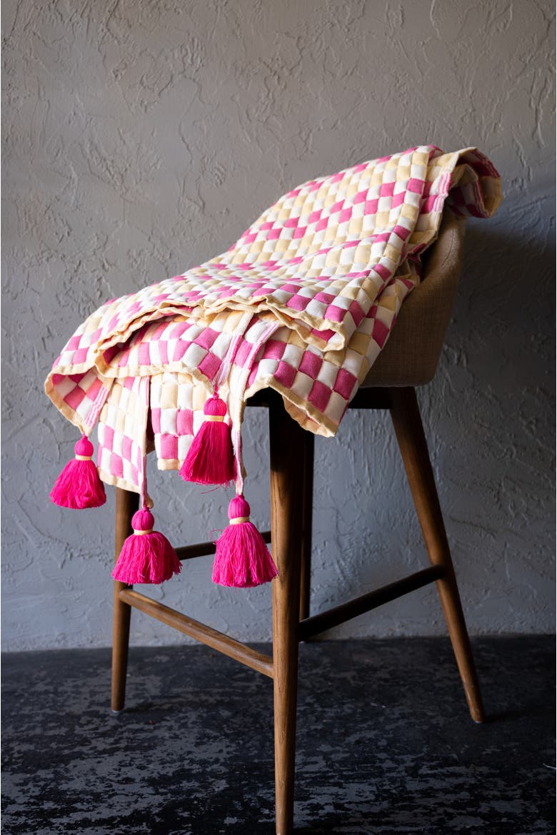 Handwoven Sujani Throw, Alternate, color, Amer