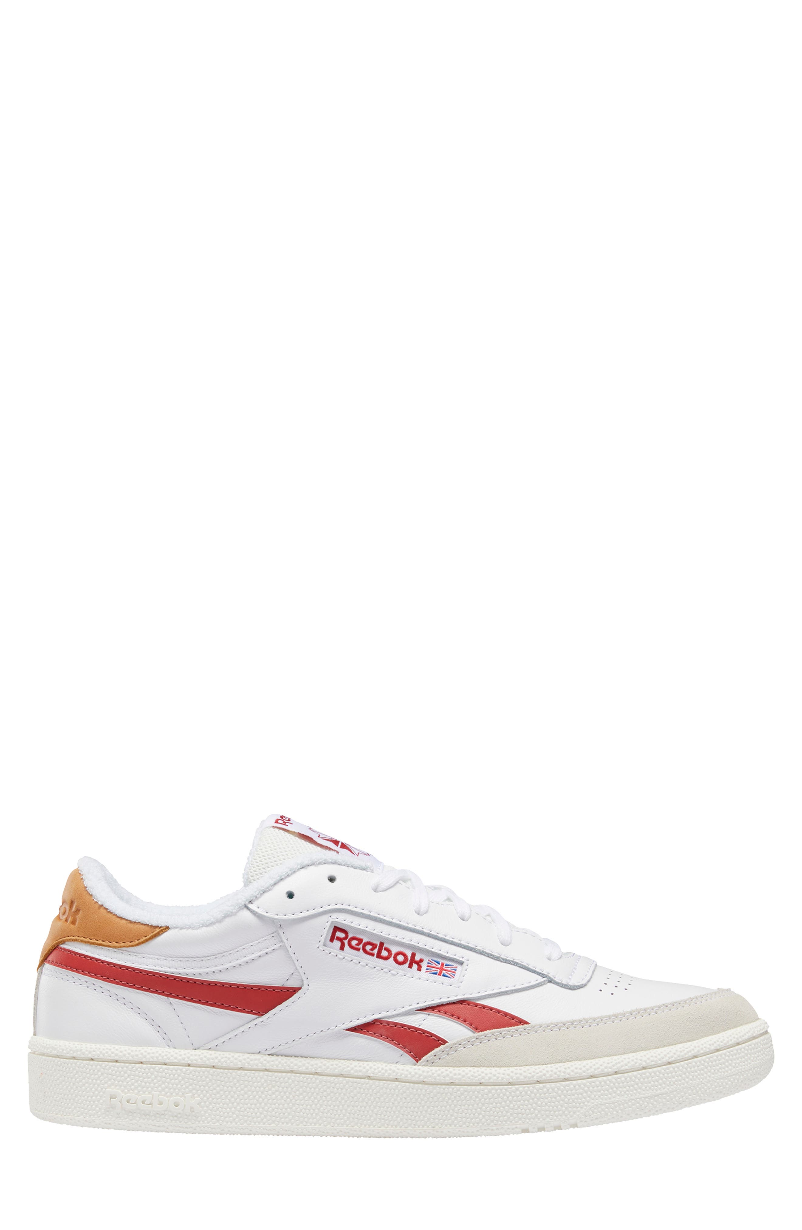 Club C Revenge Sneaker, Alternate, color, WHITE/ MARS RED/ CHALK