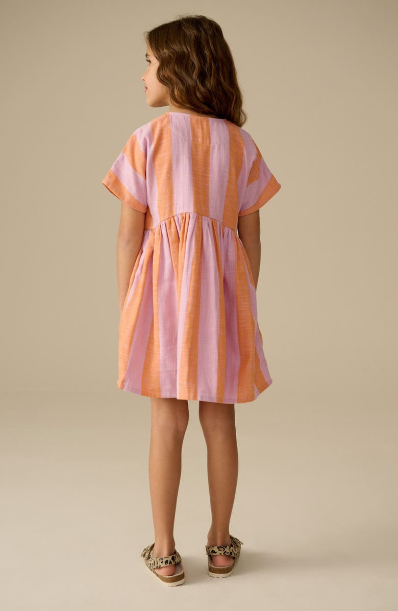 NEXT Kids' Stripe Button-Up Shirtdress, Alternate, color,