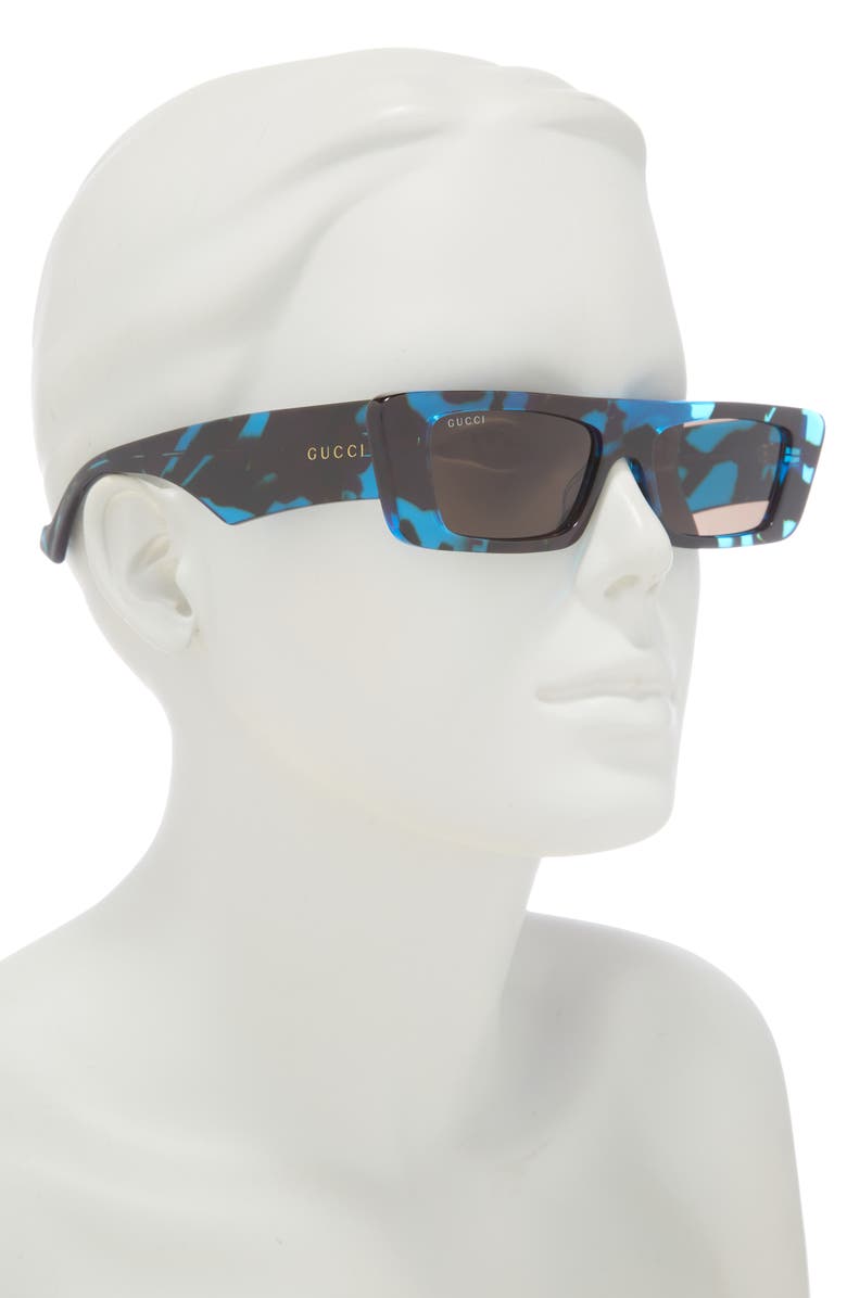 Gucci 54mm Rectangular Sunglasses, Alternate, color,