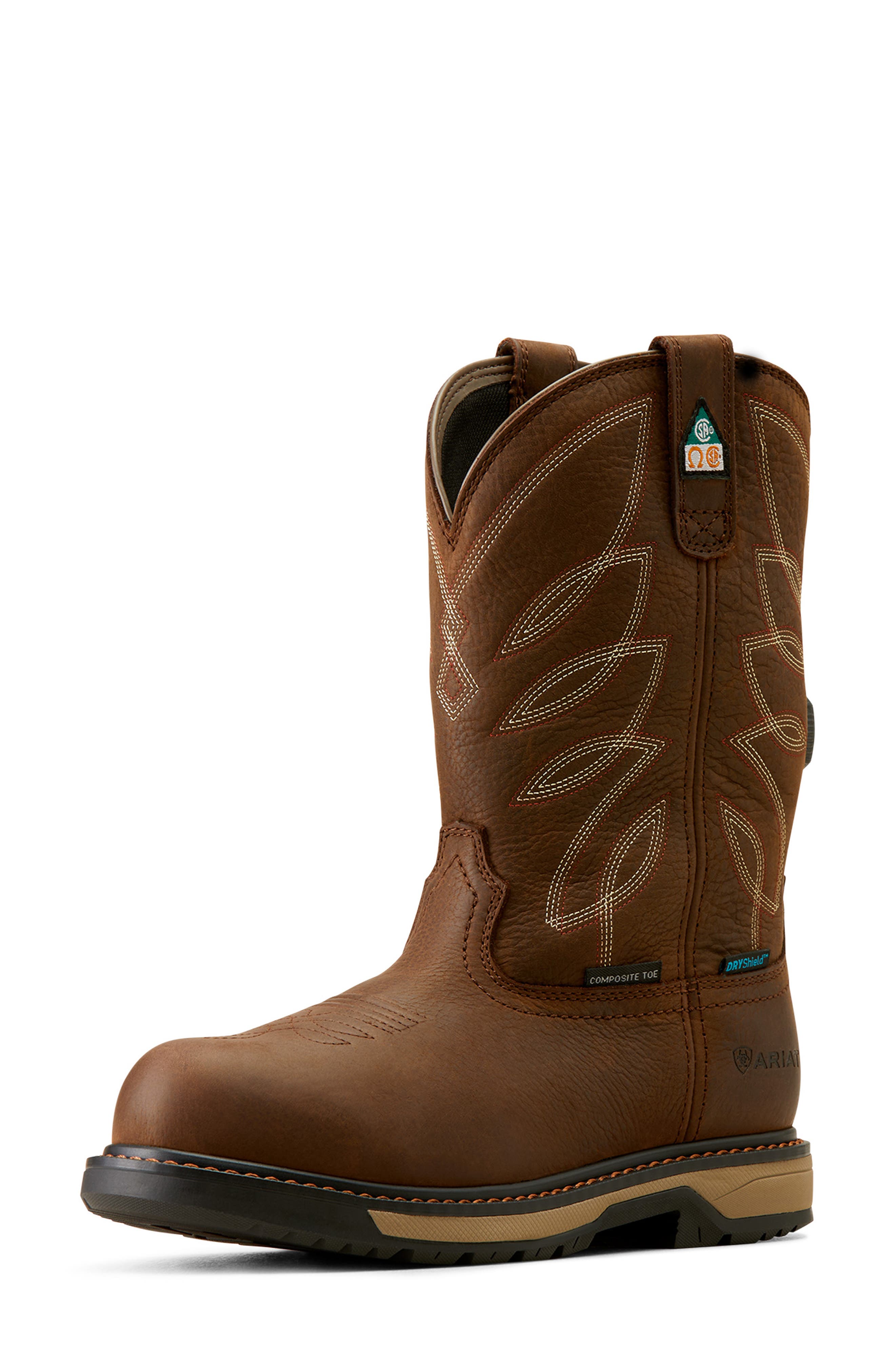 Ariat Riveter Pull-On Boot, Alternate, color, Brown