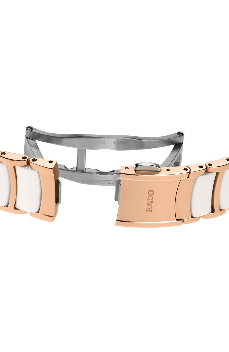 RADO Centrix Automatic Diamond Bracelet Watch, 30.5mm, Alternate, color, White