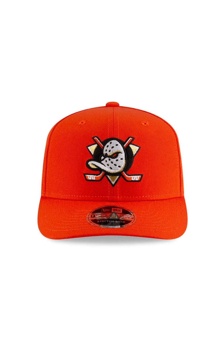 Men's New Era  Orange Anaheim Ducks 9SEVENTY Adjustable Hat, Alternate, color, Orange