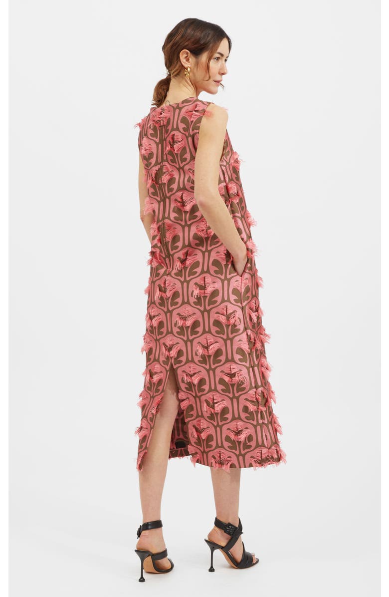 La DoubleJ Column Dress, Alternate, color, Jacquard Gyn Chocolate