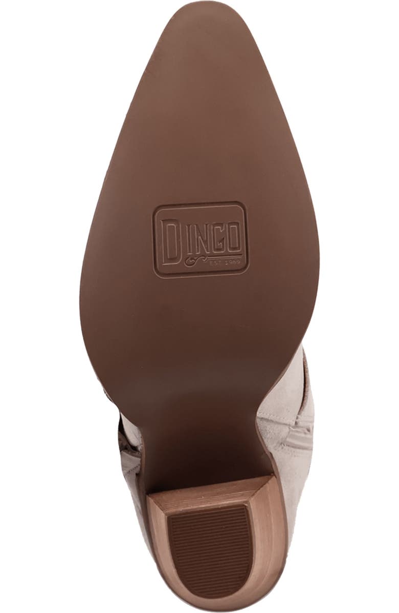 Dingo Yeehottie Over the Knee Western Boot, Alternate, color, Light Grey