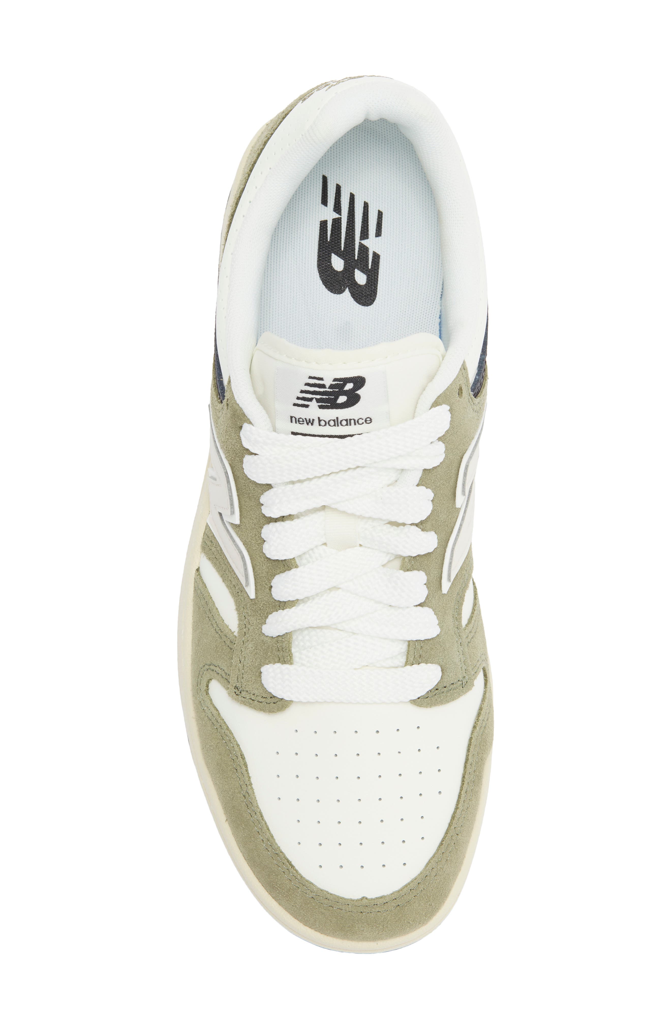 New Balance 480 Basketball Sneaker, Alternate, color, Dark Olivine/ Sea Salt