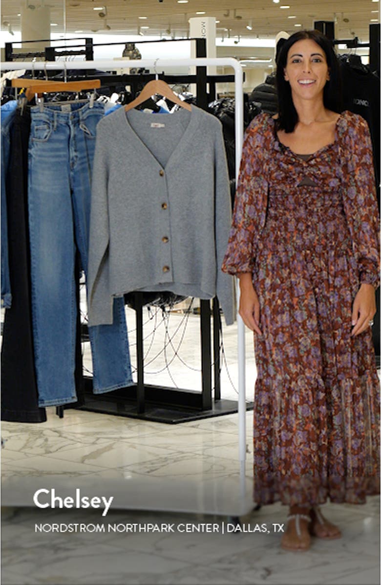 Jackson V-Neck Cotton Blend Cardigan, sales video thumbnail