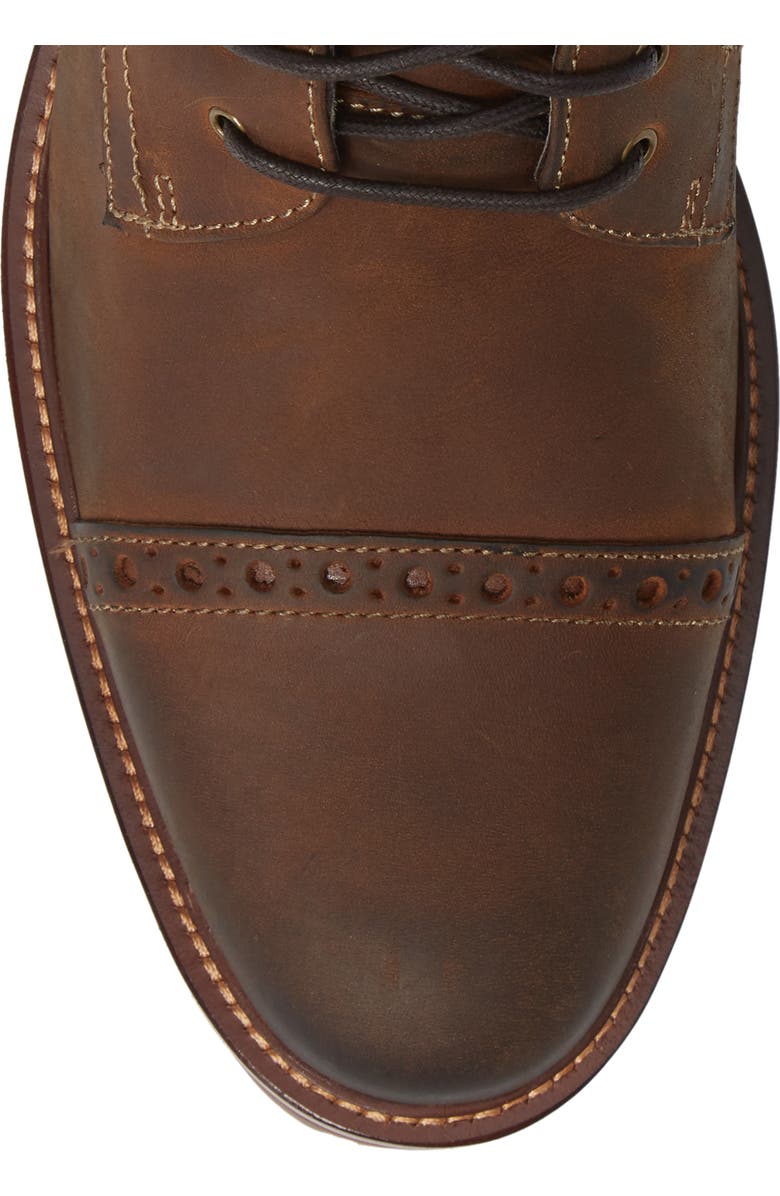 Johnston & Murphy J&M 1850 'Karnes' Brogue Cap Toe Boot, Alternate, color,