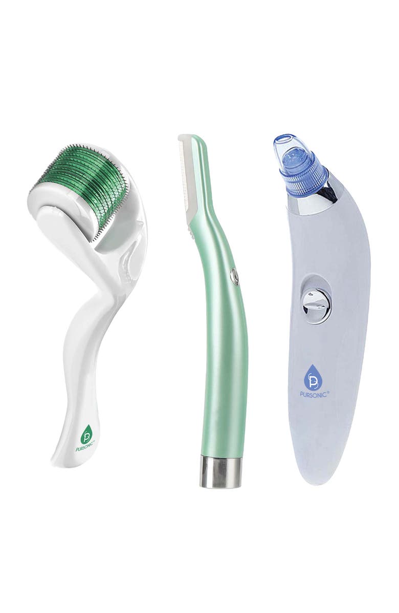 PURSONIC Ultimate Skin Smoothing & Rejuvenation Kit, Main, color, White