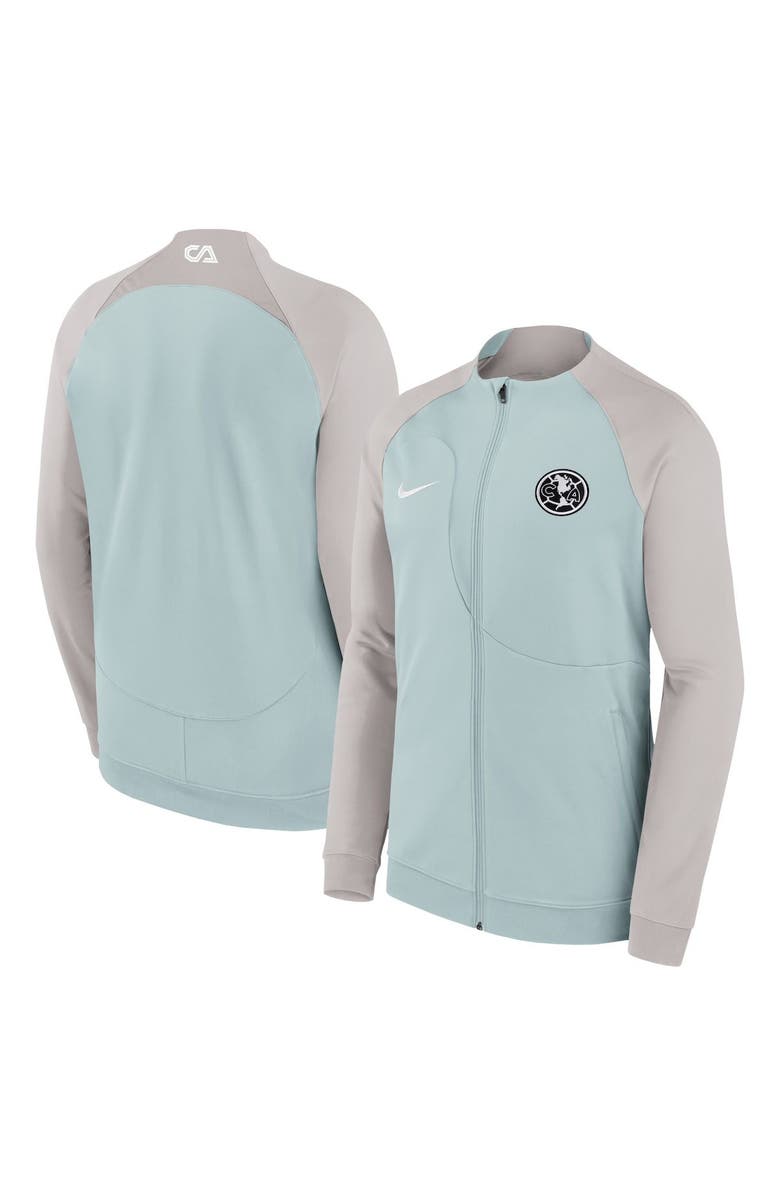 Nike Men's Nike Gray Club America Academy Pro Anthem Raglan Performance Full-Zip Jacket, Main, color, 