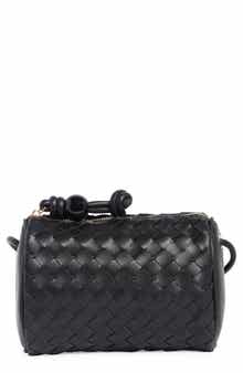 URBAN EXPRESSIONS HANDBAGS Woven Faux Leather Crossbody Bag