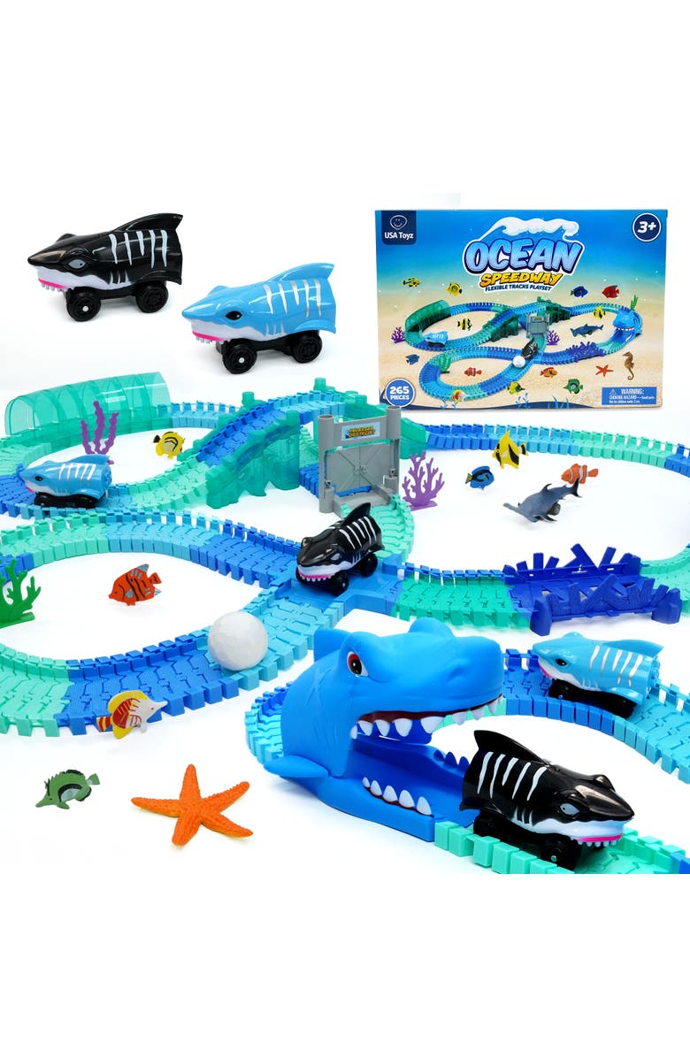 USA Toyz Ocean Race Tracks for Kids- 265pk, Main, color, Multi Color